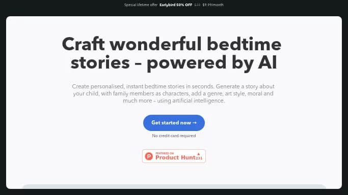 Нейросеть BedtimeStory AI
