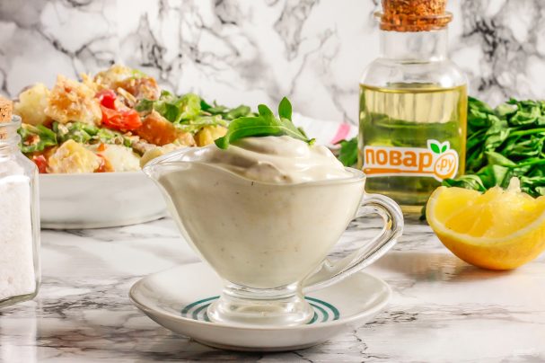 ПП соус для Цезаря — пошаговый рецепт с фото на